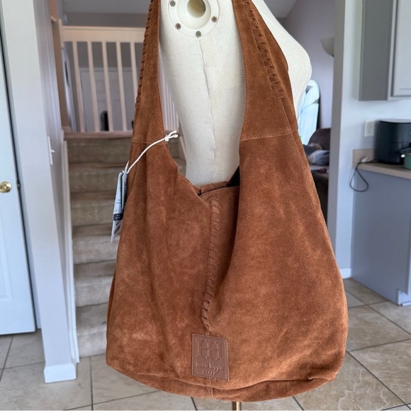 Haute Hippie Tan Suede Bag with pouch - Picture 1 of 9